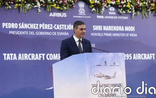 Sánchez promociona a España como "la base ideal" para expandirse al mercado europeo durante su visita a India
