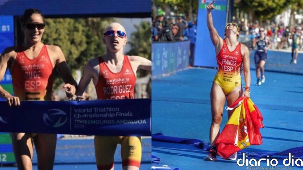 Susana Rodríguez y Marta Francés, campeonas del mundo de paratriatlón en Torremolinos
