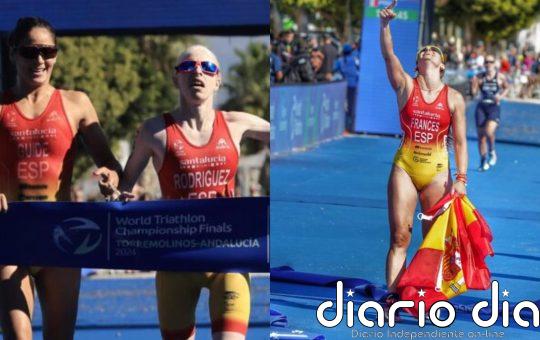 Susana Rodríguez y Marta Francés, campeonas del mundo de paratriatlón en Torremolinos