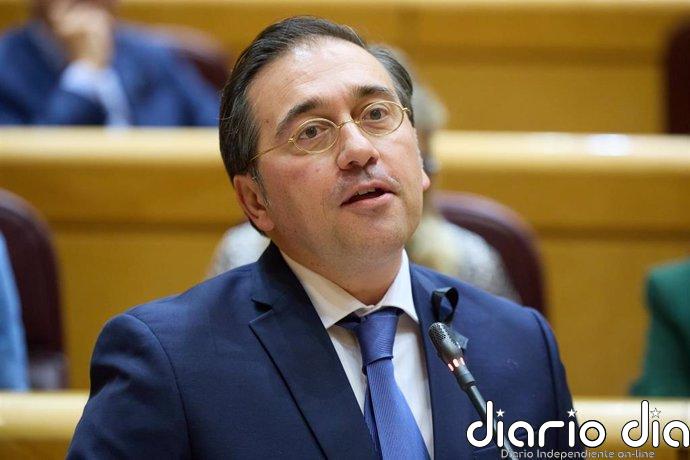 Albares asegura que se está en contacto con los nueve españoles presentes en Siria: "Se encuentran bien" El ministro de asuntos Exteriores, Unión Europea y Cooperación, José Manuel Albares, en el Senado, a 12 de noviembre de 2024, en Madrid (España). El Gobierno se enfrenta a una nueva sesión de control en el Senado con 19 preguntas y tres interpelaciones qu