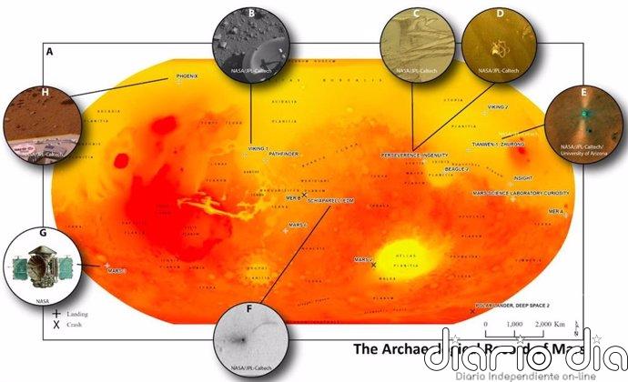Antropólogos piden rastrear y preservar la arqueología en Marte