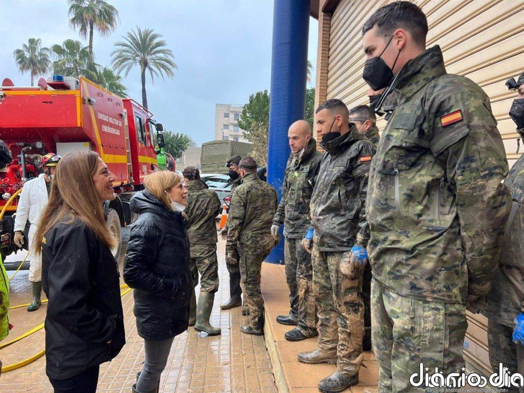 Casi 9.000 efectivos de las Fuerzas Armadas trabajan en Nochevieja y Año Nuevo en las zonas afectadas por la DANA