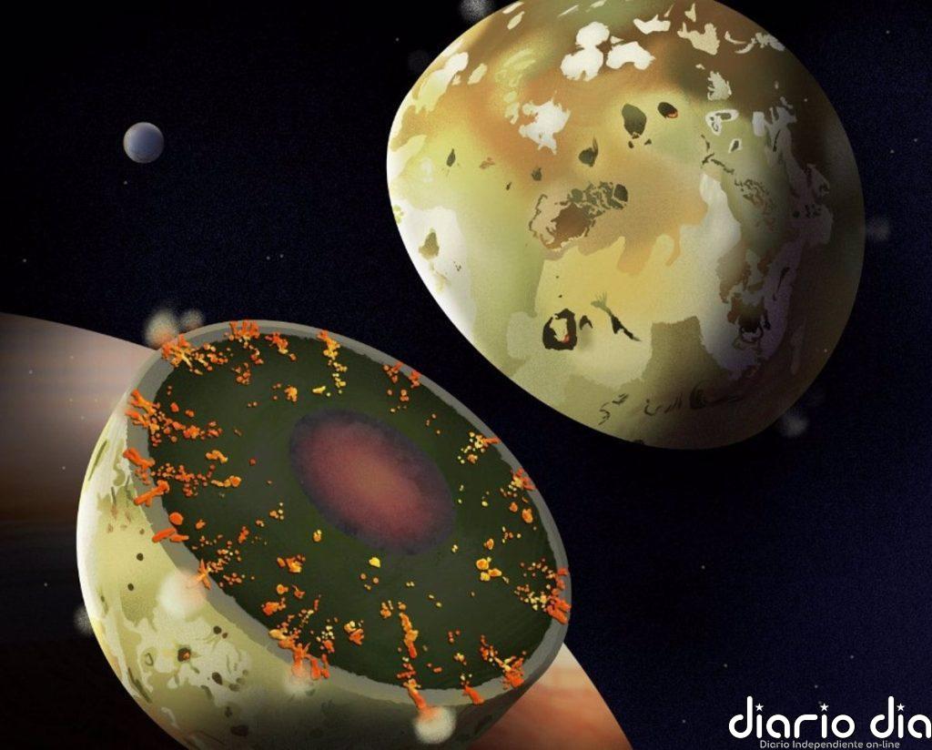 Las mareas en la luna Ío impiden un océano de magma poco profundo