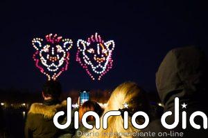 'Mufasa: El Rey León' ilumina el cielo de Madrid con un espectáculo de más de 350 drones