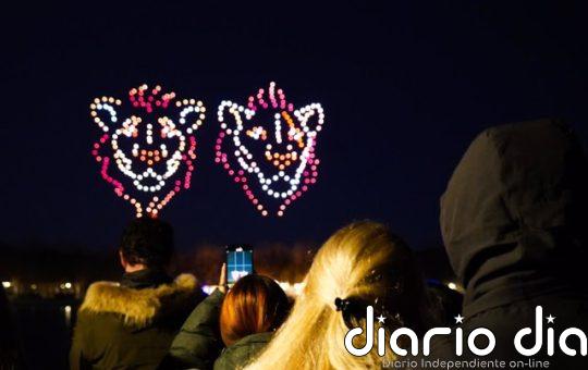 'Mufasa: El Rey León' ilumina el cielo de Madrid con un espectáculo de más de 350 drones