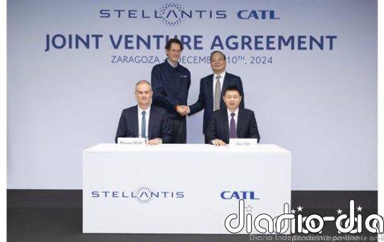 Stellantis y la china CATL anuncian una inversión de 4.100 millones para una gigafactoría en Zaragoza