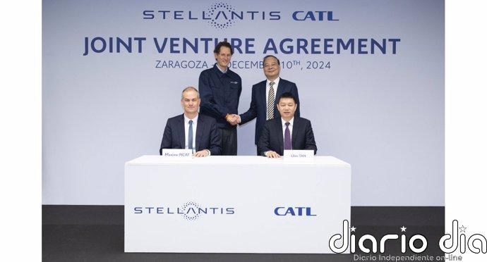Stellantis y la china CATL anuncian una inversión de 4.100 millones para una gigafactoría en Zaragoza
