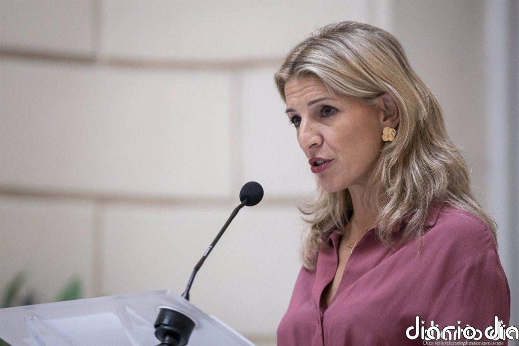 Yolanda Díaz pide a Fiscalía impugnar un convenio de Madrid por restringir el derecho de protesta de empleados públicos