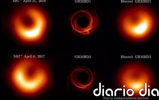Capturan el agitado flujo de acreción del agujero negro central de M87