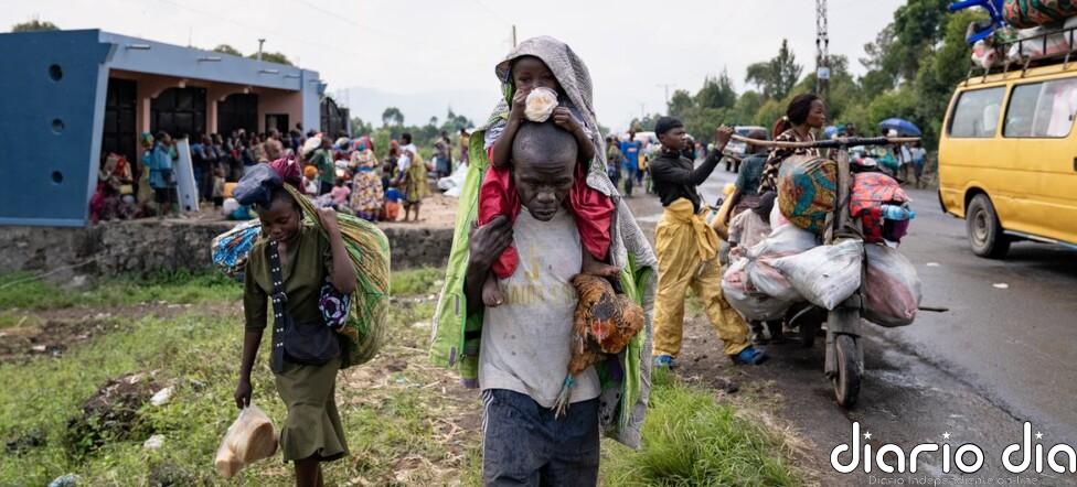 Combates desplazan a 400 000 personas en la RDC