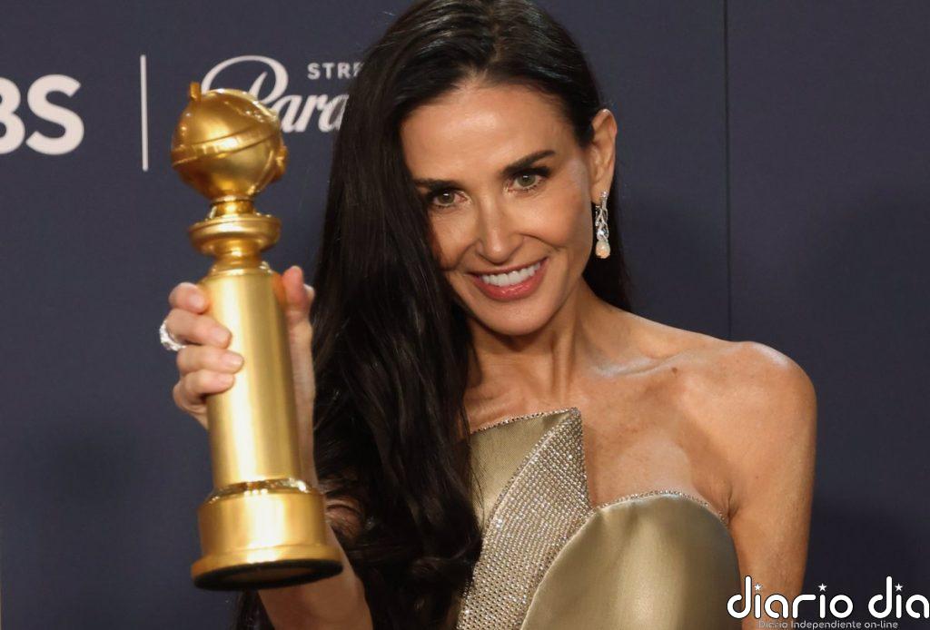 Demi Moore triunfa con 'La sustancia' y deja sin el Globo de Oro a Karla Sofía Gascón
