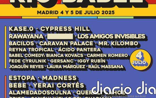 El festival Río Babel confirma a Yerai Cortés, Bebe o Caravan Palace, además del escenario Babel Comedy, para humoristas