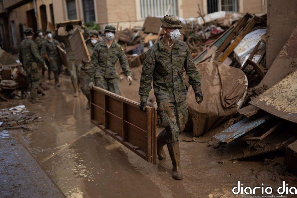 Militares desplegados en Valencia duermen en tiendas de campaña y literas de lona, denuncia asociación