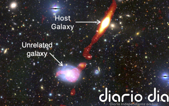 Nueva radiogalaxia de 32 veces la Vía Láctea con física 'problemática'