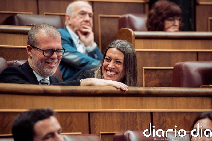 PP, Vox y Junts derogan en el Congreso el decreto de subida de pensiones y las ayudas al transporte y DANA La portavoz de Junts en el Congreso, Miriam Nogueras, durante una sesión plenaria extraordinaria, en el Congreso de los Diputados, a 22 de enero de 2025, en Madrid (España).