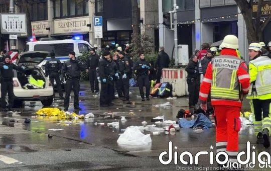 Aumentan a 28 los heridos tras un supuesto atropello intencionado en Múnich, Alemania