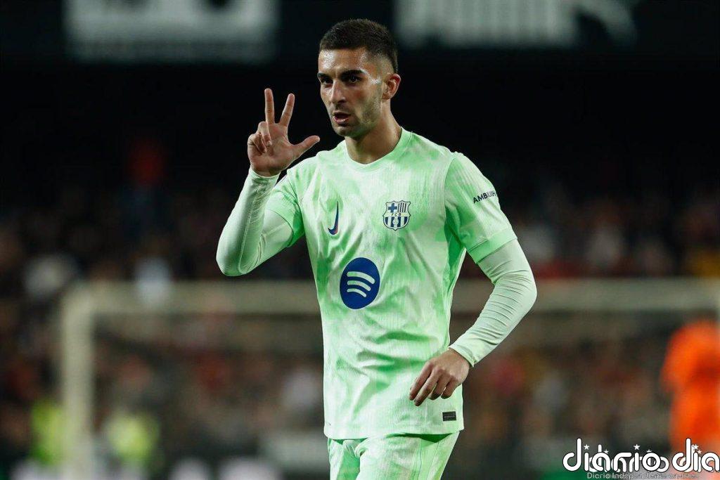 Ferran Torres enciende la 'mascletà' en Mestalla