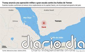 Trump avisa a Irán con el comienzo de una operación militar a gran escala contra los hutíes de Yemen