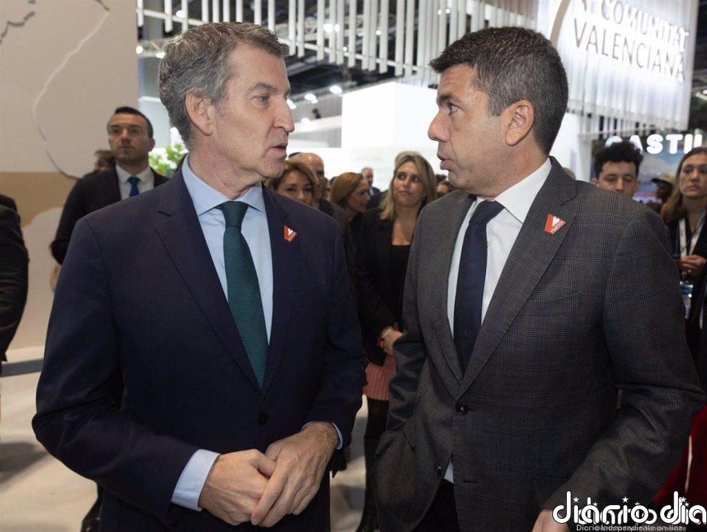 Feijóo reafirma su apoyo a Mazón por ser "coherente y valiente" y dice que ya se verá si repite como candidato