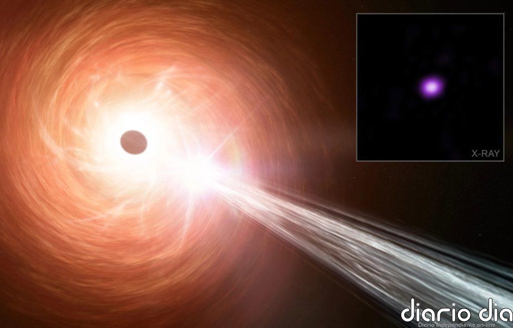 Chandra encuentra un agujero negro con un crecimiento tremendo
