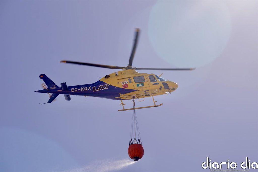 Controlado el incendio declarado este pasado viernes en el paraje Los Almendrillos en Paterna del Campo (Huelva)