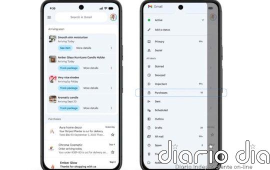 Google implementará una nueva vista para seguir las compras y entregas en Gmail