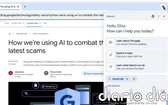 Google integra Gemini en Chrome y avanza hacia los navegadores inteligentes con funciones de agente