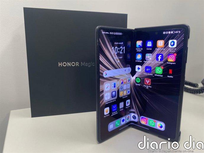 Honor Magic V5: el plegable que no parece un plegable hasta que se abre, con cámara versátil y alto rendimiento El nuevo Honor Magic V5.