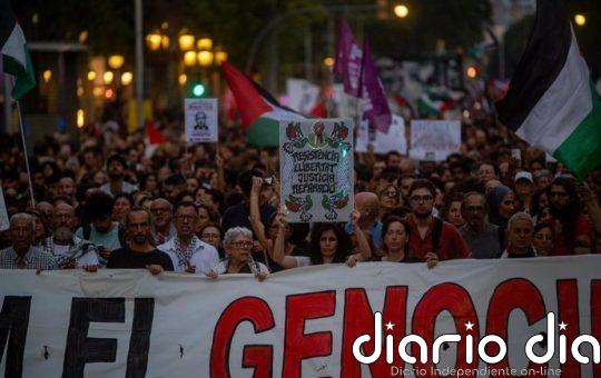 Unas 6.500 personas se manifiestan en Barcelona en apoyo a Palestina y a la Flotilla a Gaza