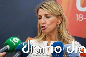 Yolanda Díaz, sobre el decreto de embargo de armas: "No hay discusión posible, irá al Consejo de Ministros el martes"