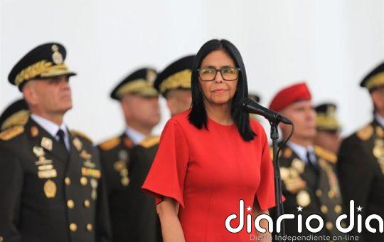 Delcy Rodríguez pide a Trump el "cese de las sanciones y del bloqueo" contra Venezuela