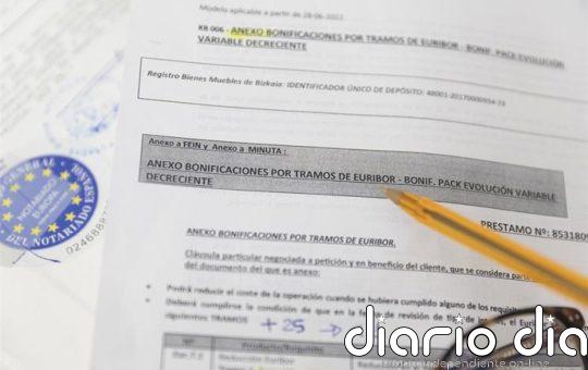 El Euríbor se modera al 2,221% en febrero y encadena dos meses a la baja
