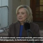 Hillary Clinton tras declarar sobre Epstein: “Nunca le conocí ni tuve conexión alguna con él”