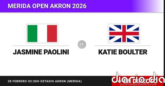Jasmine Paolini - Katie Boulter, en directo hoy: sigue el partido de Merida Open Akron