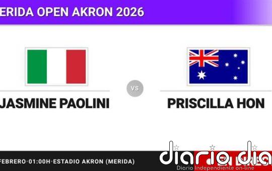Jasmine Paolini - Priscilla Hon, en directo hoy: sigue el partido de Merida Open Akron