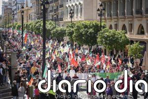 La cara B del 28F: Colectivos de izquierda se manifiestan en Sevilla para recordar "la nación subyugada y subalterna"
