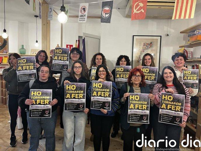 La manifestación por el 8M de la Coordinadora Transfeminista de Mallorca discurrirá bajo el lema 'Lo volveremos a hacer'