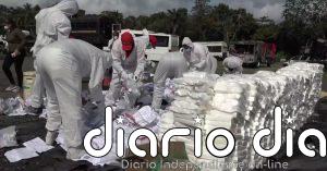 La policía de República Dominicana quema dos toneladas y media de drogas incautadas