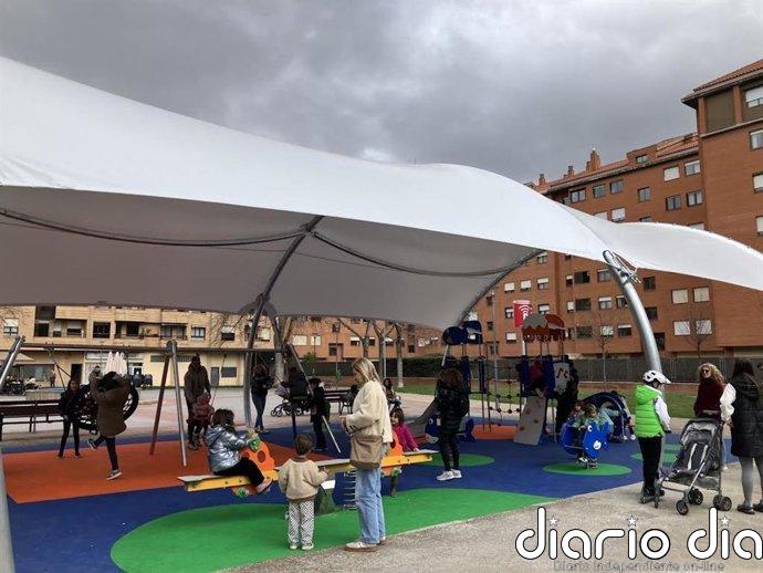 Logroño ya cuenta con la primera zona de juego infantil cubierta de la ciudad