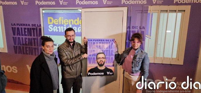 Podemos afronta con "ilusión" una campaña de "cercanía" bajo el lema 'La fuerza de la valentía': "Tenemos proyecto"
