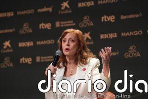 Susan Sarandon, Goya Internacional, destaca el apoyo de España a Gaza: "Es importante para nosotros"