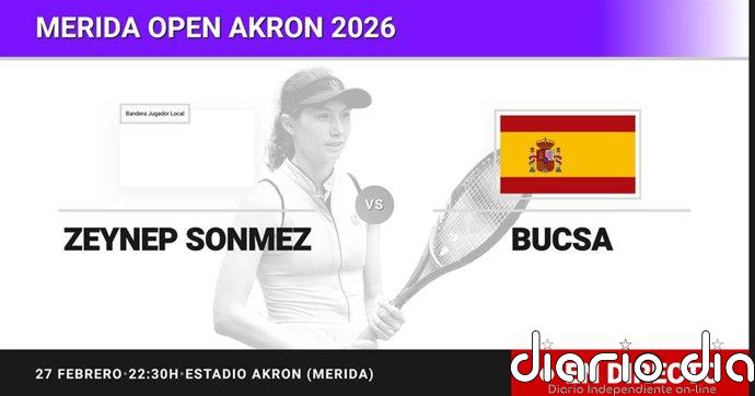 Zeynep Sonmez - Cristina Bucsa, en directo hoy: sigue el partido de Merida Open Akron