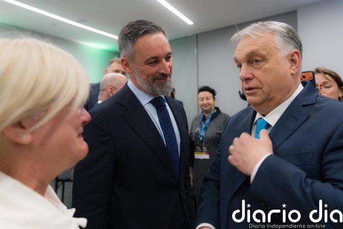 Abascal llega a Hungría para participar en la conferencia conservadora CPAC junto a Orbán y Milei