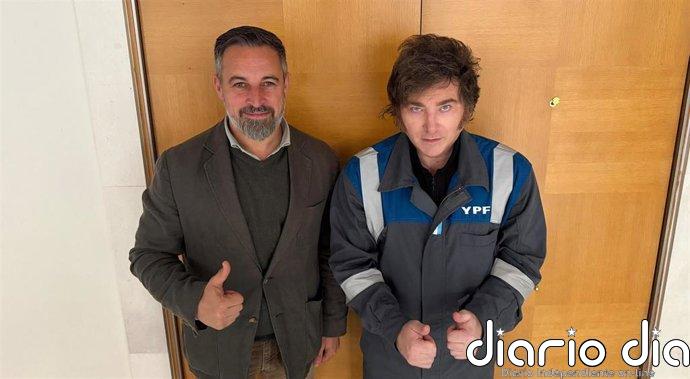 Abascal se reúne en Madrid con el presidente argentino, Javier Milei