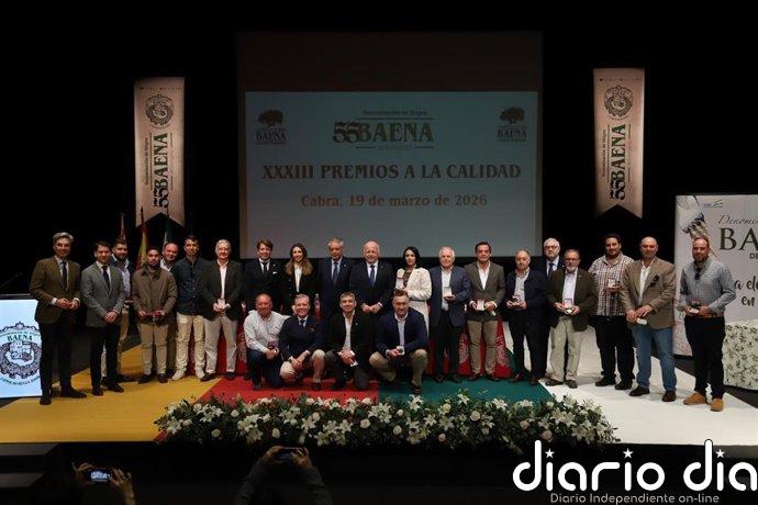 Aceites de Luque, Baena, Doña Mencía, Albendín y Cabra triunfan en los XXXIII Premios a la Calidad de DO Baena