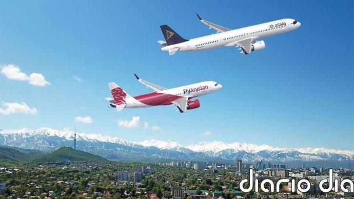 Air Astana firma un pedido de 25 aviones Airbus A320neo, su mayor encargo hasta la fecha