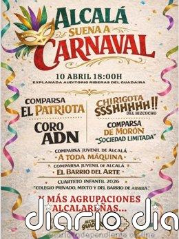 'Alcalá suena a Carnaval' amplía su aforo con 500 localidades y suma al cartel agrupaciones finalistas en Cádiz