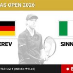 Alexander Zverev - Jannik Sinner, en directo hoy: sigue el partido de BNP Paribas Open