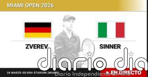 Alexander Zverev - Jannik Sinner, en directo hoy: sigue el partido de Miami Open