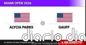 Alycia Parks - Coco Gauff, en directo hoy: sigue el partido de Miami Open